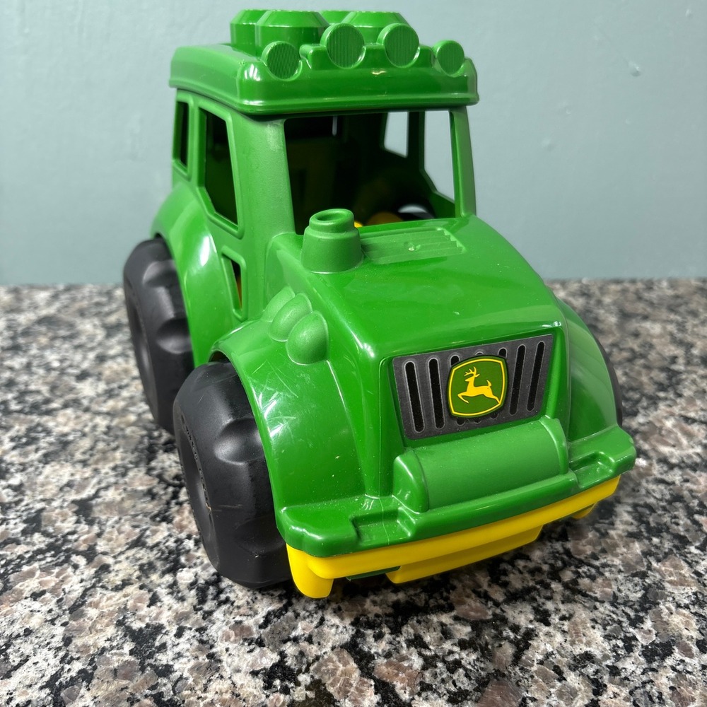 Mega Bloks John Deere Green Tractor Toy Vehicle for Toddlers